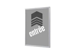 Kliklijst A1 complete set met print "ENTRÉE" Grijs
