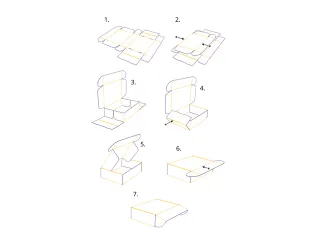 postpakketdoos 5 Raadhuis 430x300x90mm wit bedrukt 5 stuks - 8