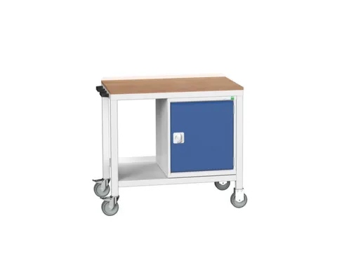 werkbank,verrijdbaar,HxBxD 930x1000x600mm,multiplexblad