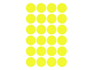 Etiket Avery Zweckform 3007 Rond Ø18mm Geel 96 Stuks - 3