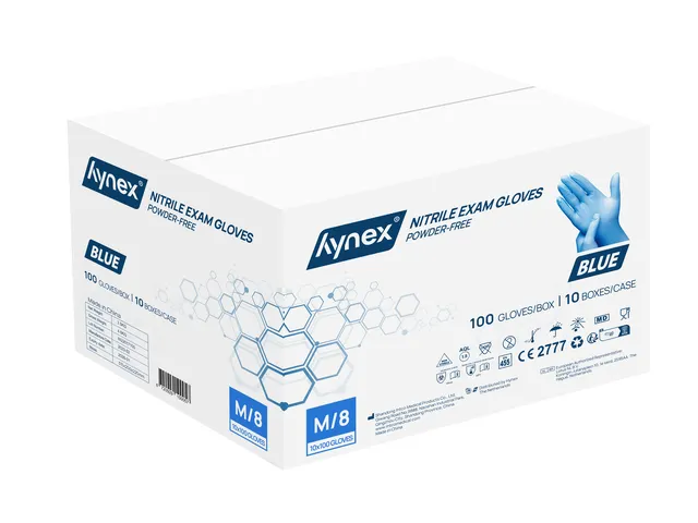Gant Hynex nitrile M bleu 3,5g 100 pièces