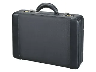 pilotenkoffer Alassio modica 32,5x45,5x10,5 cm zwart nylon kunstleer - 2