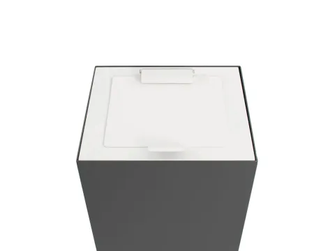 V-Part Top met klepdeksel voor Modulaire Afvalbak 85 en 90 L Wit