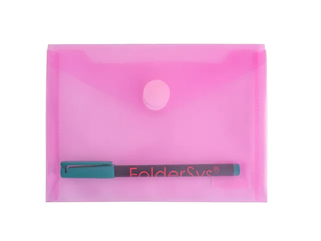 enveloptas rood A6 liggend met klittenbandsluiting