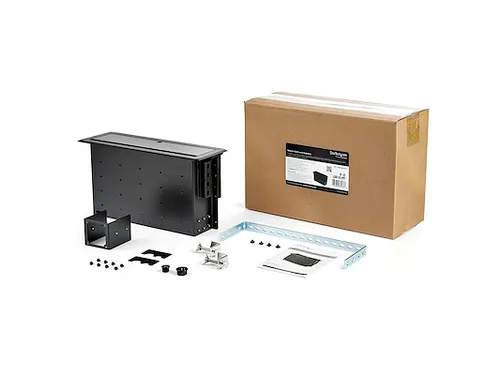 Dual-module vergadertafel connectiviteits box met kabelmanagement
