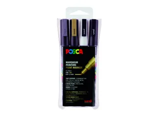 Verfstift Posca PC3M Fijne punt 0,9-1,3mm 4 stuks assorti - 2