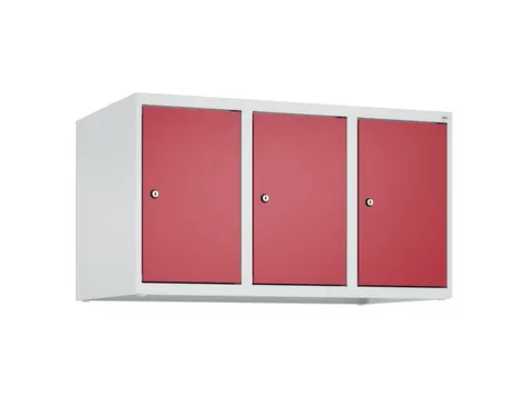opzetkast,v. locker,3vak.,vak B 300mm,HxBxD 500x900x500mm,vleugeldeur