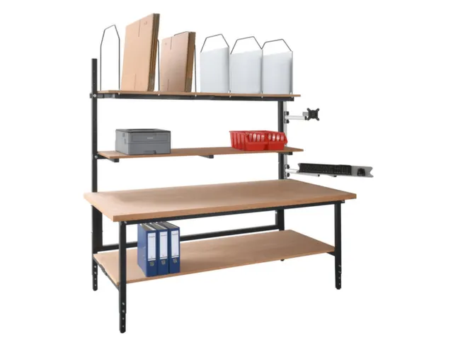 support d'écran,p. table d'emballage,L 415mm,pivotant,a. VESA 75/100