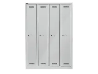 garderobekast,HxBxD 1700x1183x500mm,4vak,vak B 248mm,cil.-slot, - 1