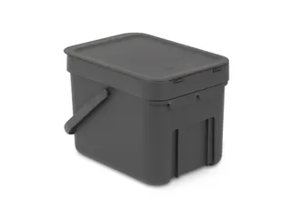 Afvalemmer Sort & Go 6 liter Grijs Brabantia - 3