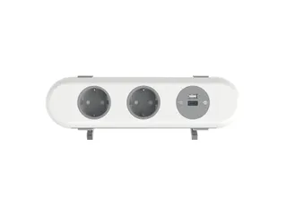 Desktop stekkerdoos Power Polar 2-voudig + USB A en C 25W Wit - 2