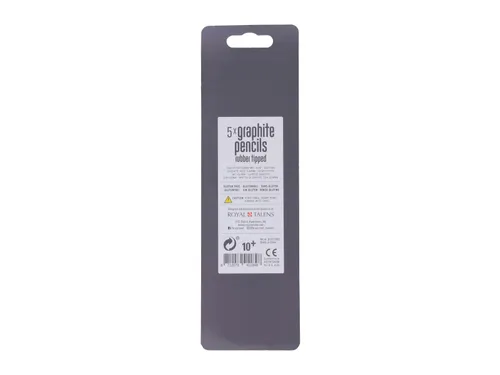 Potlood Bruynzeel Teens HB gumtip blister à 5 stuks