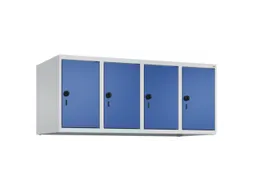 opzetkast,v. locker,4vak.,vak B 300mm,HxBxD 500x1200x500mm,vleugeldeur