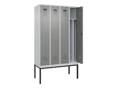 locker voor scheiding van kleding,HxBxD 2120x1200x500mm,4vak