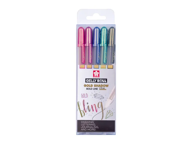 Gelschrijver Sakura Gelly Roll 0.7mm Gold Shadow 5 stuks