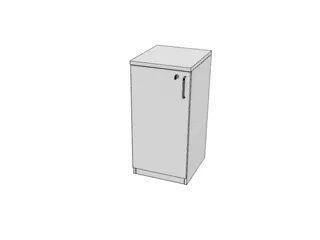 kantoorkast,HxBxD 825x400x445mm,Bl-wit - 1
