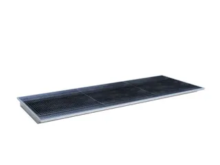 ophangbak,opvangvol. 200l,HxBxD 110x3250x1265/915mm,m. PE-element - 1