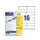 etiket Avery ILK 105x35mm 100 vel 16 etiketten per vel wit