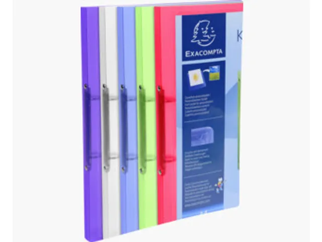 Ringmap A4 Pp 2 Rings 15mm O-mech Assorti Transparant