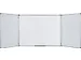 Tableau blanc tryptique Excellence émaillé trio 90x60cm (fermé)
