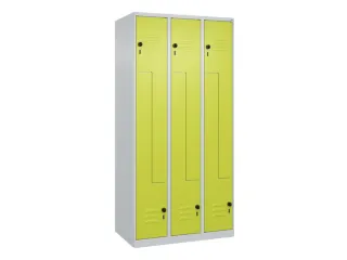 Z-garderobekast,HxBxD 1850x900x500mm,vak B 150/300mm,draaigrendel - 1