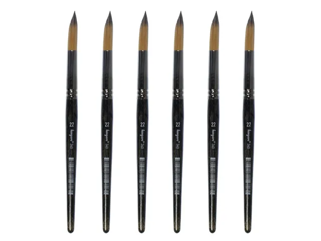 Penseel Kangaro Serie 340 rond Nr. 22 synthetisch doos 6 stuks