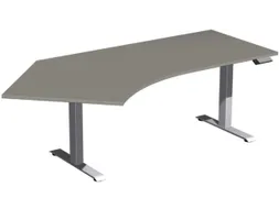 Elektrisch in hgte vst. hoekbureau,HxBxD 730-1230x2166x1130mm
