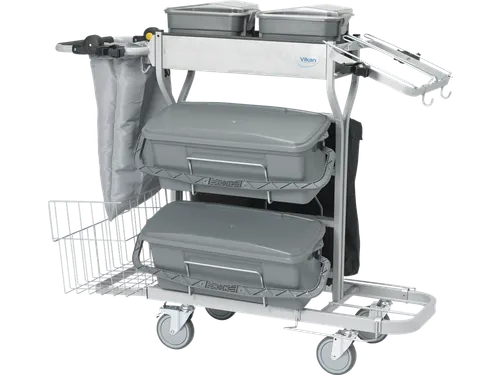 Vikan Microvezel werkwagen COMPACT PLUS 40 cm Grijs