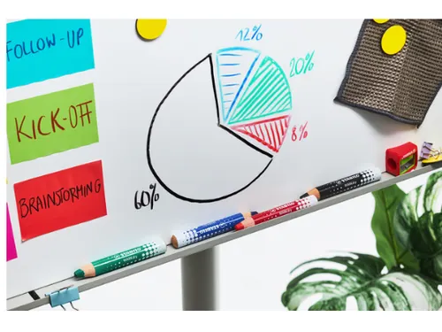 Whiteboardpotlood STABILO MARKdry 30 stuks blauw