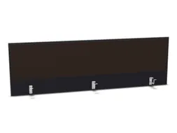 opzetpaneel,v. bureau,aanbouw achter,B 1800mm,CC-zwart,BN2036-bruin