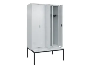 locker voor scheiding van kleding,HxBxD 2120x1200x815mm,4vak - 2