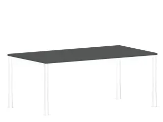 In hoogte verstelbaar bureau,HxBxD 720-840x1800x1000mm,MS-donkergrijs - 2