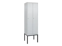 locker,HxBxD 2120x600x500mm,2vak,vak B 300mm,cil.-slot,voetonderstel