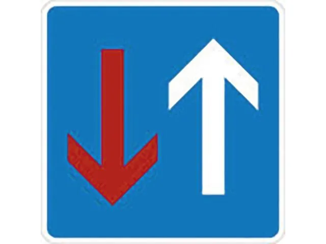 verkeersbord,voorrang tegemoetkomend verkeer,conform StVO,aluminium