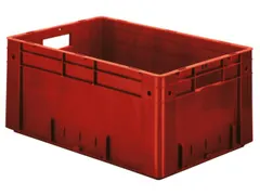 Euronorm Stapelkrat 270x600x400mm 50l Gesloten Rood