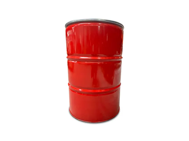 The Binbin Plastic met inwerpopening 200 Liter Rood