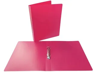 ringmap, voor ft A4, uit PP, 2 ringen van 25mm, roze - 3