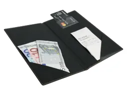 Betaalmap Securit Trendy 23 x 13 cm zwart lederlook