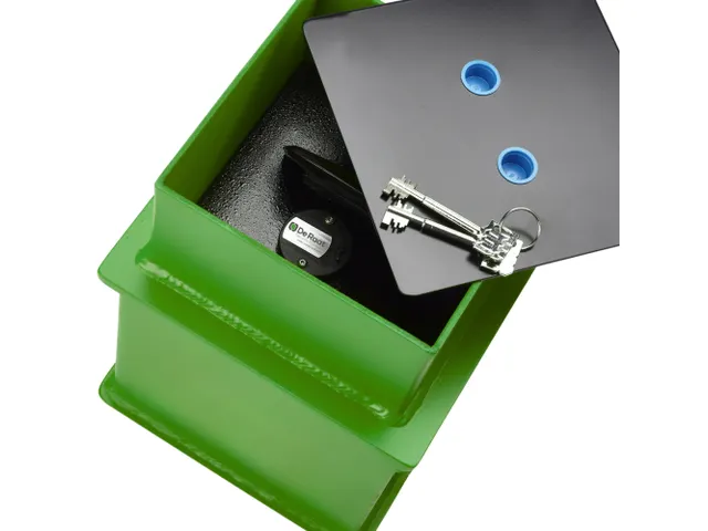 Vloerkluis Terra 1 K (vierkant) dubbelbaard sleutelslot 370x240x240mm