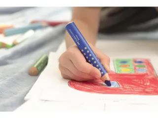 Kleurpotlood Faber-Castell Grippy XXL Jumbo Worteloranje. - 6