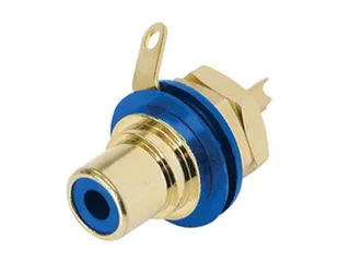 Rean - Phono Chassisdeel (Rca) - Vergulde Contacten - Blauw - 1