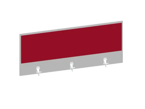 baliepaneel v. bureau aanbouw achter MP-lichtgrijs BN4011-rood 1200mm