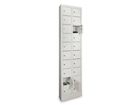 lockerkast,HxBxD 1950x460x200mm,2x10vakken,cil.-slot,sokkel