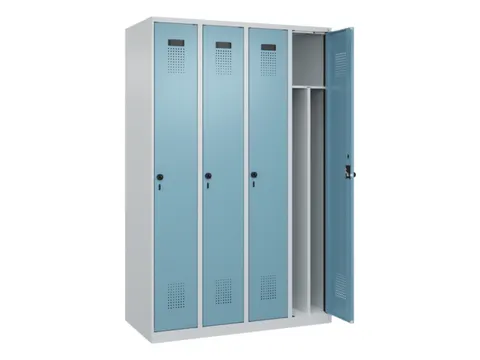 locker voor scheiding van kleding,HxBxD 1850x1200x500mm,4vak