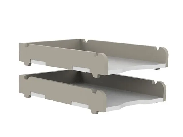 Unilux Stoll Brievenbak A4 210X297Mm Grijs Recycling Pet