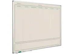 Weekplanner Elegance Engels softline profiel 8mm 90x120cm aluframe