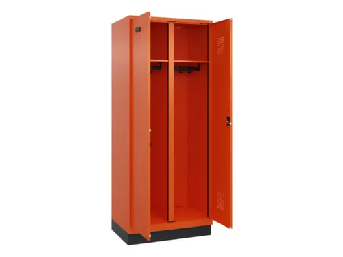 locker voor scheiding van kleding,HxBxD 1950x800x500mm,2vak