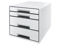 Ladenbox Leitz WOW Cube 4 laden wit/zwart