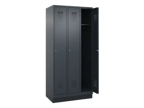 locker,HxBxD 1950x900x500mm,3vak,vak B 300mm,cil.-slot,sokkel