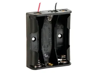 Batterijhouder Voor 3 x AA-CEL (Met Draden) - 2